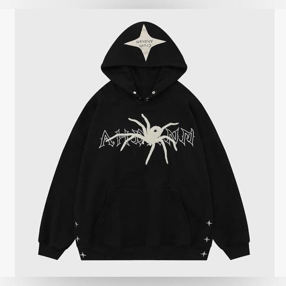 Elfric Eden
Oversized Black Spider Graphic Hoodie - Picture 5 of 16